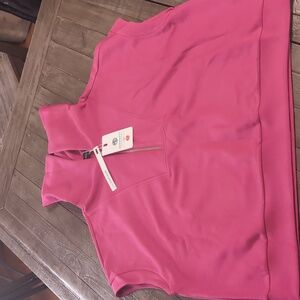 Pink Sleeveless Track Top